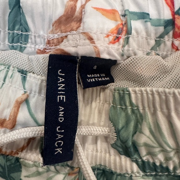 Janie & Jack Tropical Print Boys  Swim Trunks / Bathing Suit - Picture 2 of 3